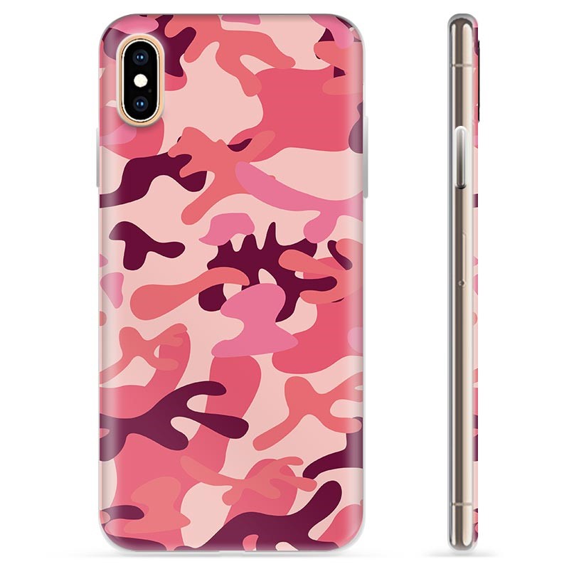 iPhone XS Max TPU Case Pink Camouflage