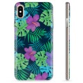iPhone X / iPhone XS TPU Case - Tropical Flower