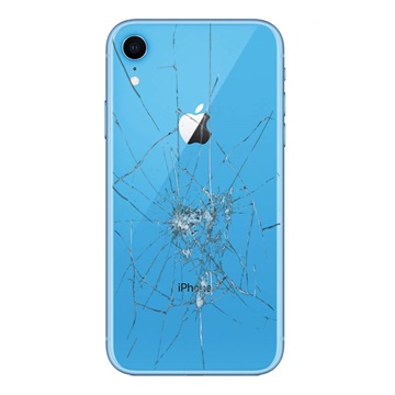 iPhone XR Back Cover Repair - Glass Only - Blue