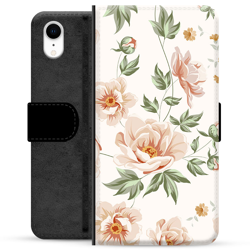 iPhone XR Premium Wallet Case Floral