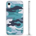 iPhone XR Hybrid Case - Blue Camouflage