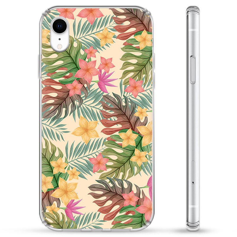 iPhone XR Hybrid Case Pink Flowers