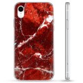iPhone XR Hybrid Case - Red Marble