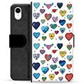 iPhone XR Premium Wallet Case - Hearts