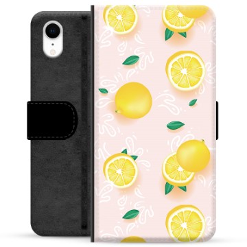 iPhone XR Premium Wallet Case - Lemon Pattern