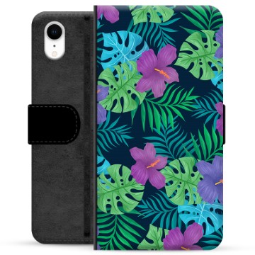iPhone XR Premium Wallet Case - Tropical Flower