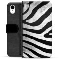 iPhone XR Premium Wallet Case - Zebra