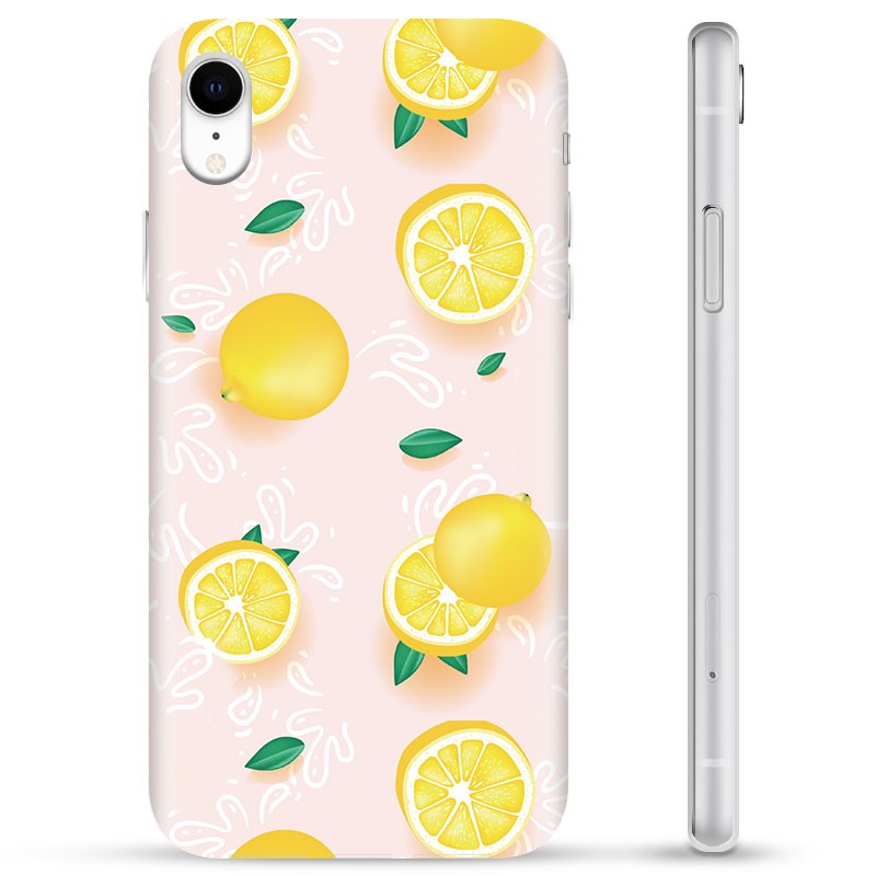 iPhone XR TPU Case Lemon Pattern