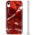 iPhone XR TPU Case - Red Marble