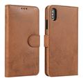 iPhone XS Max Vintage 2-in-1 Wallet Case with Removable Cover - Brown