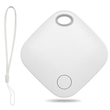 itag03 Bluetooth Finder Anti-Loss Locator for Apple Device Portable Mini Tracker with Strap - White