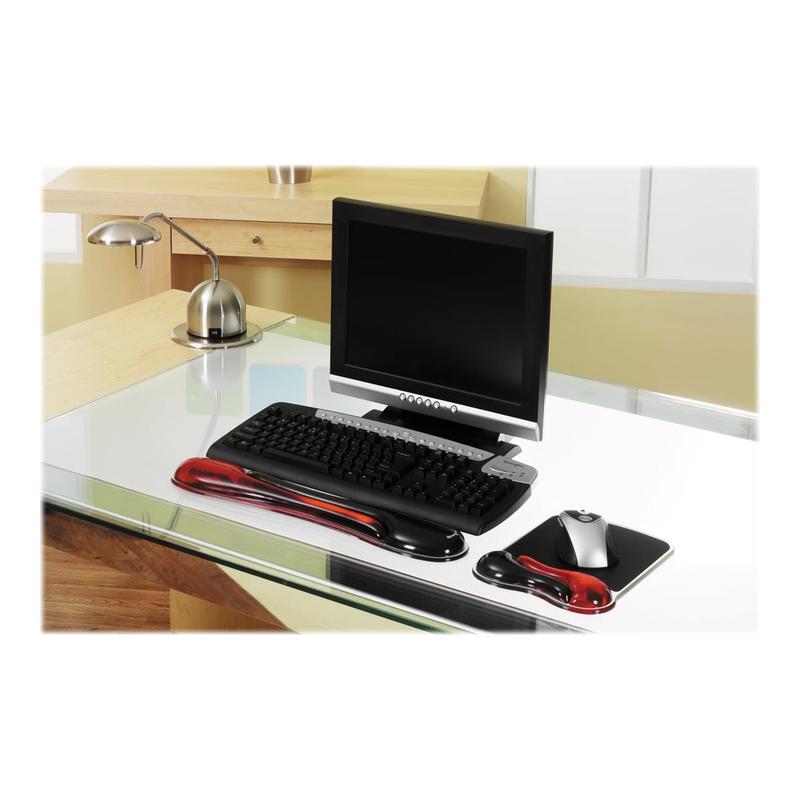 Kensington Duo Gel Mousepad with Wrist Rest Red / Black