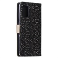 Lace Pattern Samsung Galaxy S20 Wallet Case with Stand Feature - Black