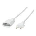 LogiLink Power Extension Cable - Power CEE 7/16 female -> Power CEE 7/16 male - 3m - White