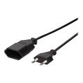LogiLink CP122 Power Extension Cable - 1m - Black