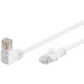 Goobay RJ45 U/UTP CAT 5e 90-degree Angled Network Cable - 3m - White