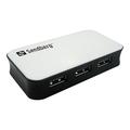 Sandberg 4-port USB 3.0 Hub - Black / White