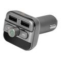 Technaxx FMT900BT Bluetooth FM Transmitter with 2 x USB - Grey