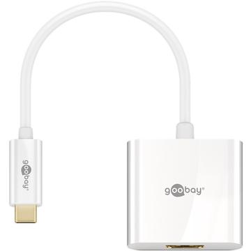 Goobay USB-C to HDMI Adapter Cable - White