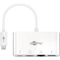 Goobay USB-C to HDMI, USB 3.0, Ethernet & PD Adapter - White