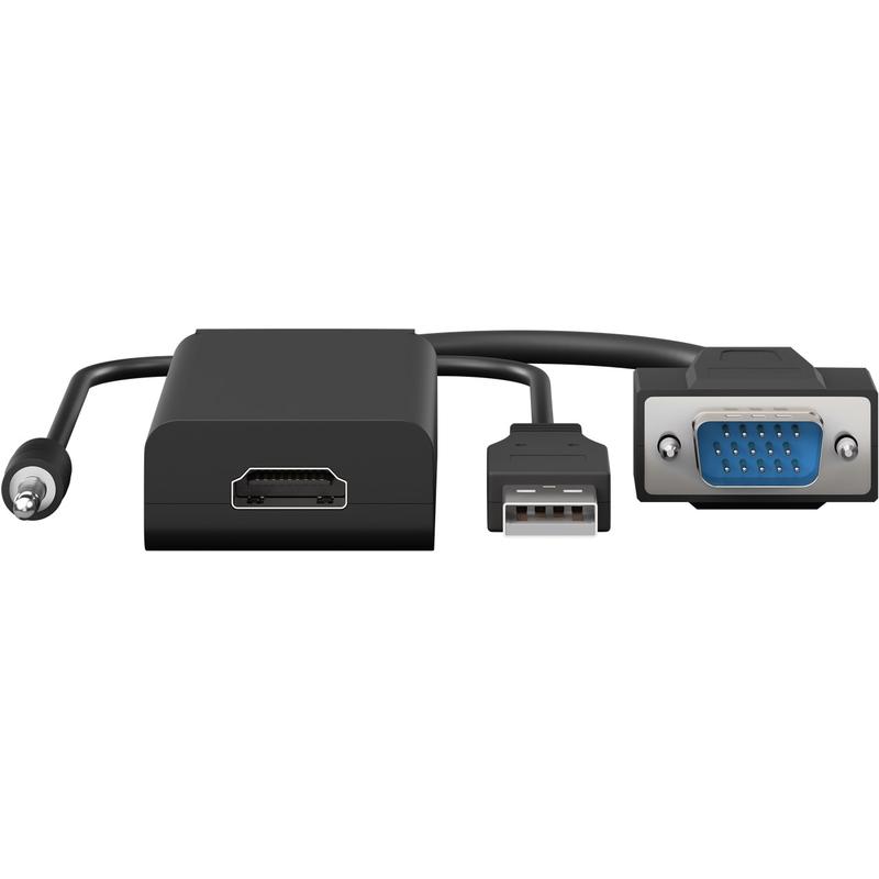 Goobay VGA with AUX / HDMI Adapter - Black