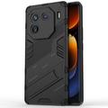 vivo iQOO 12 Pro Armor Series Hybrid Case with Kickstand - Black