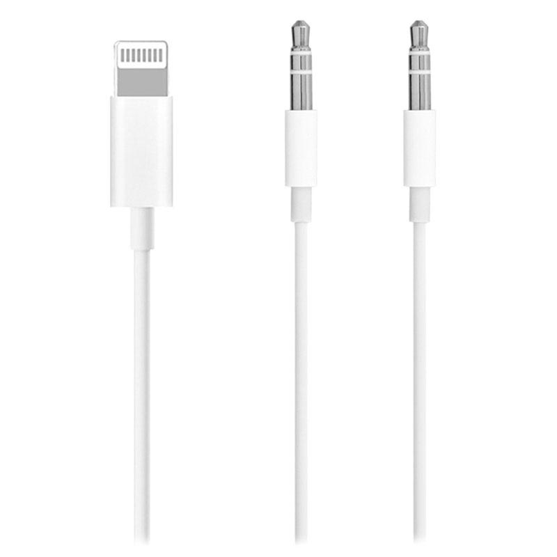 2 in 1 3.5mm AUX Audio Cable iOS, Android White