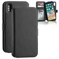 3Sixt NeoWallet 2-in-1 iPhone XS Leather Case - Black
