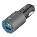 4smarts Rapid QC3.0 Dual USB Fast Car Charger
