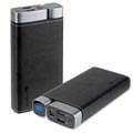 4smarts VoltHub Leatherette Power Bank - 20000mAh - Black