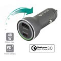 4smarts VoltRoad Super Fast Car Charger - USB PD & QC3.0 - 48W (Bulk)
