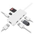 7-in-1 USB 3.1 Type-C Adapter - HDMI, USB 3.0, SD Card, Type-C