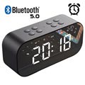 AEC BT501 Bluetooth Speaker with LED Alarm Clock - Black