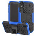 iPhone XR Anti-Slip Hybrid Case with Kickstand - Black / Blue