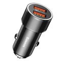 Baseus BSC-C15K Small Screw Quick QC3.0 Car Charger - 36W, 2xUSB