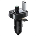 Baseus S-09 T-Type 2xUSB Car Charger & Bluetooth FM Transmitter