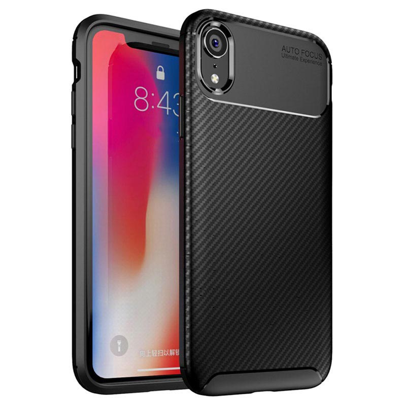 Beetle Carbon Fiber Iphone Xr Case Black