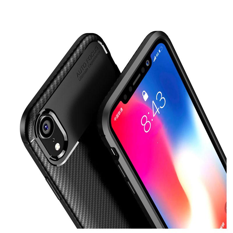 Beetle Carbon Fiber iPhone XR Case Black