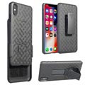 iPhone XS Max Belt Clip Hybrid Case - Black
