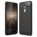 Huawei Mate 10 Pro Brushed TPU Case - Carbon Fiber - Black