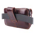 Business Series Universal Holster Leather Case for Smartphones - Brown