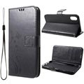 Butterfly Series iPhone XR Wallet Case - Black