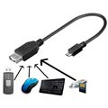 Goobay Hi-Speed MicroUSB/USB 2.0 OTG Cable Adapter - Black