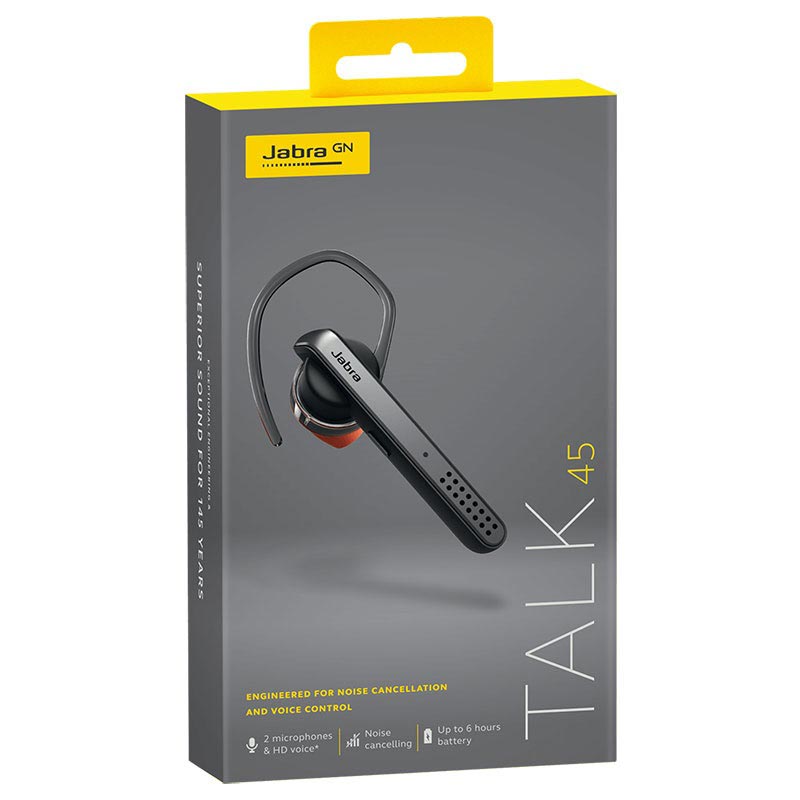 Jabra Talk 45 Bluetooth Headset with Car Charger