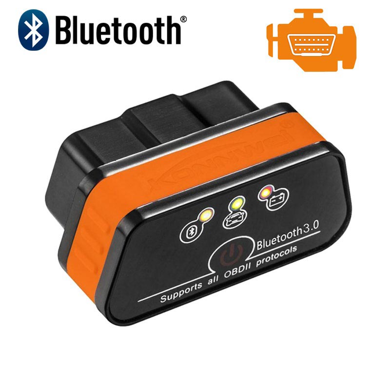 Konnwei Kw901 Elm327 Bluetooth Obd2 Car Fault Diagnostic Tool