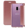 Samsung Galaxy S9+ Ksix Metal Series Flip Case - Rose Gold