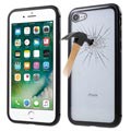 iPhone 7 / iPhone 8  Magnetic Case with Tempered Glass Back - Black