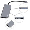 Momax Onelink 8-in-1 Multifunctional Type-C USB Hub - Grey