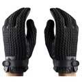 Mujjo Leather Crochet Touchscreen Gloves - M