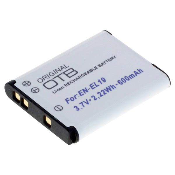 Nikon ENEL19 Battery Coolpix S7000, S6900, S33 600mAh